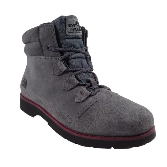 The North Face Women's Ballard Roll Down Grey Suede Boots HydroSeal Heat Size 10 - Picture 7 of 14